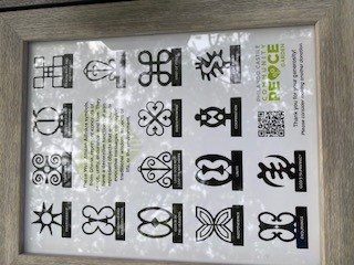 Symbols Chart at the Peace Garden